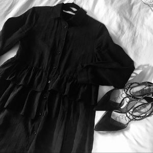 ZARA BASIC Z1975 DENIM SHIRT DRESS